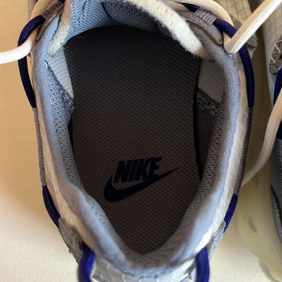 NEW Nike React Live Light Smoke Grey Hyper Royal Tennis Shoes Size 6.5 - Picture 12 of 12